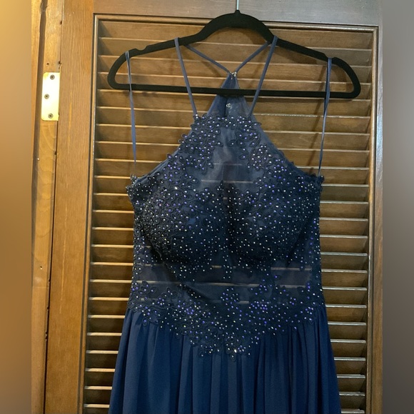 Blondes Nites beadwork embroidered Gown by Stacy Sklar: size 13 gown.and shoes. - Picture 7 of 12
